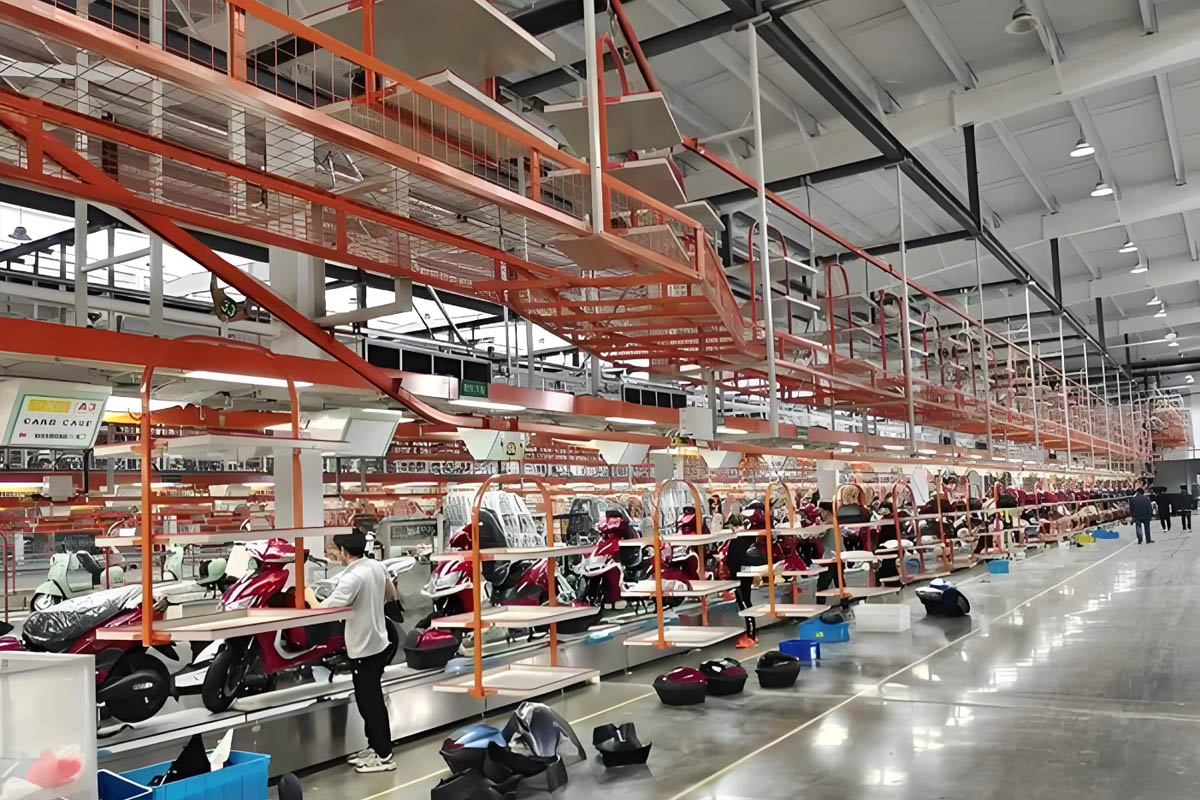 Motorcycle production line