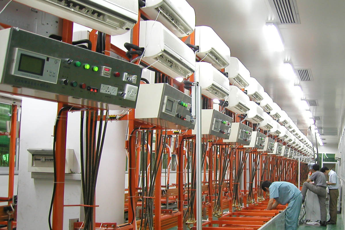 Air conditioning production line